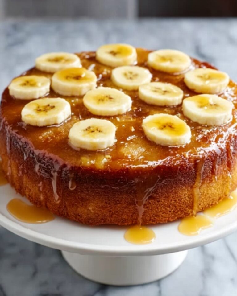 Caramelized Upside-Down Banana Cake Recipe