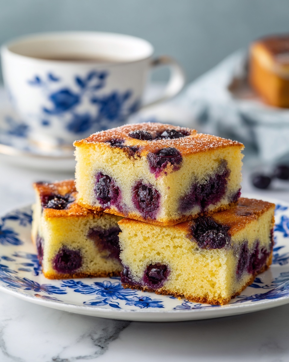 Buttermilk Blueberry Breakfast Cake Recipe - Recipe Image
