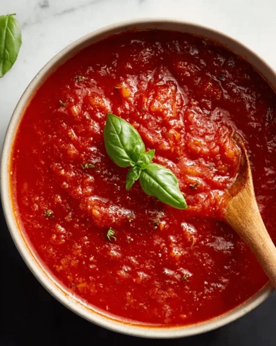 Homemade Fresh Tomato Sauce Recipe - Recipe Image