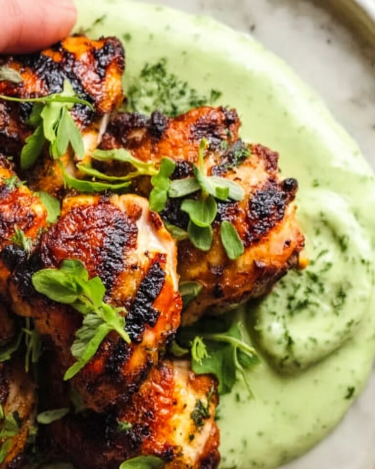 Peruvian Chicken with Cilantro Green Sauce Recipe