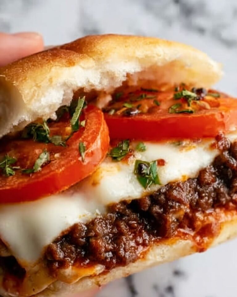 Slow-Cooked Beef Pizza Burgers Recipe