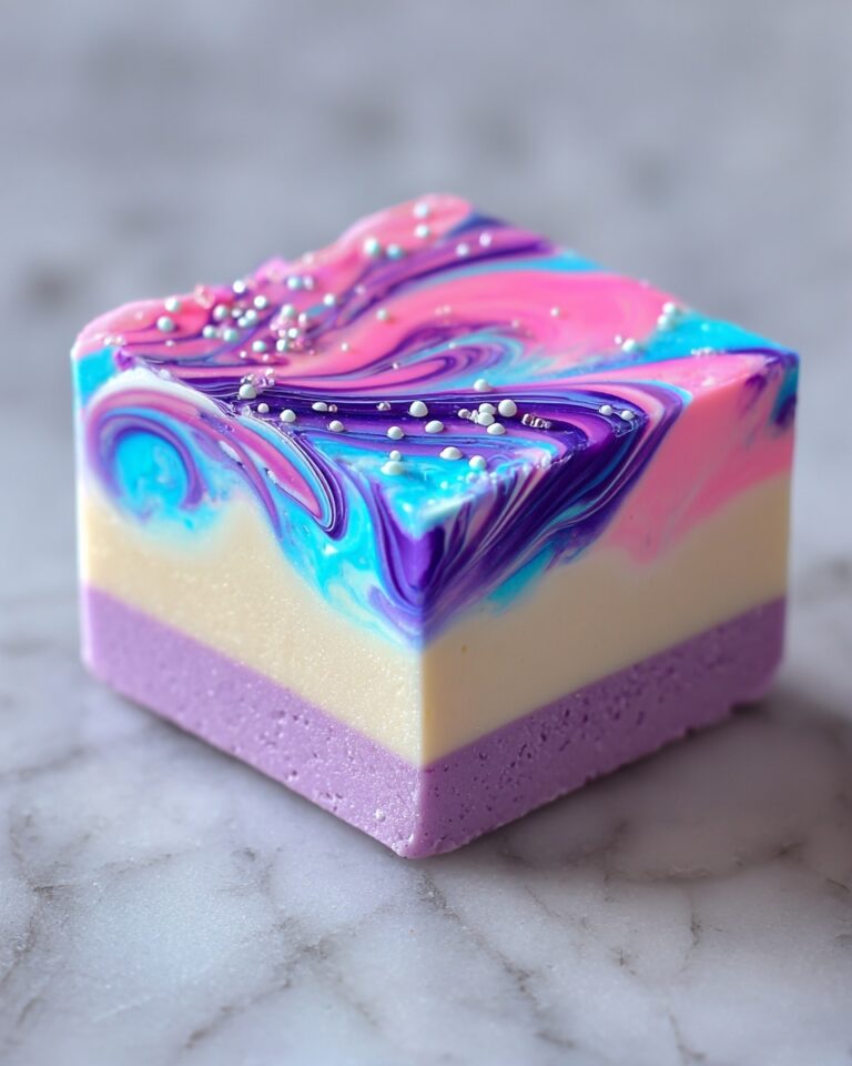 Galaxy Swirl Cotton Candy Fudge Recipe