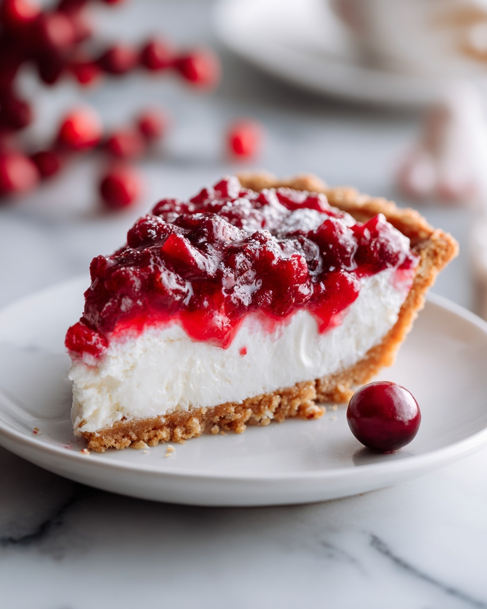 Cranberry Cheesecake Pie Recipe - Recipe Image