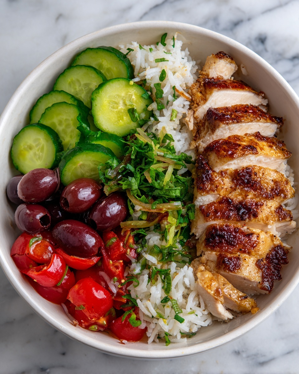 Greek Chicken Bowls Recipe - Recipe Image