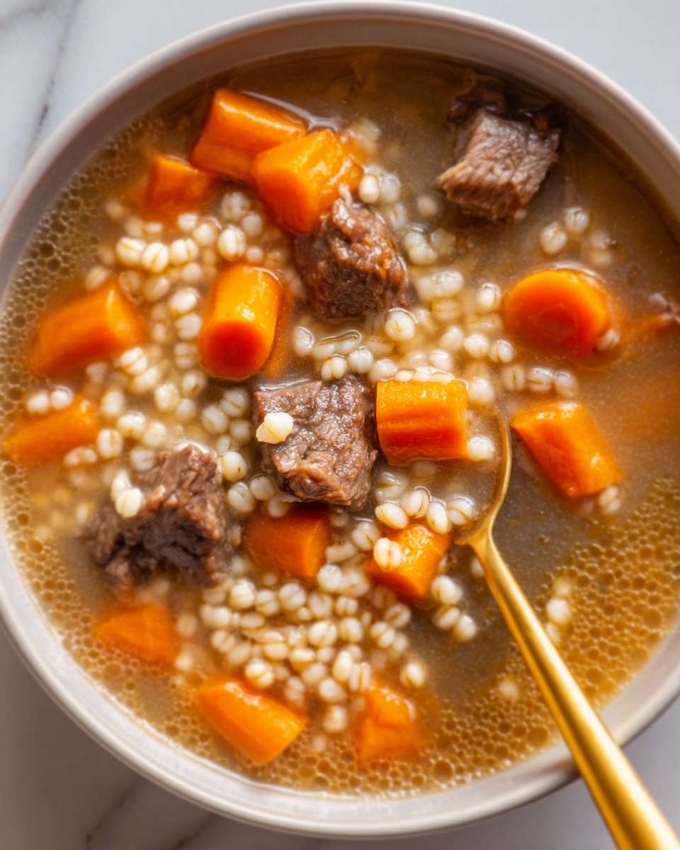 Easy Beef Barley Soup Recipe - Recipe Image