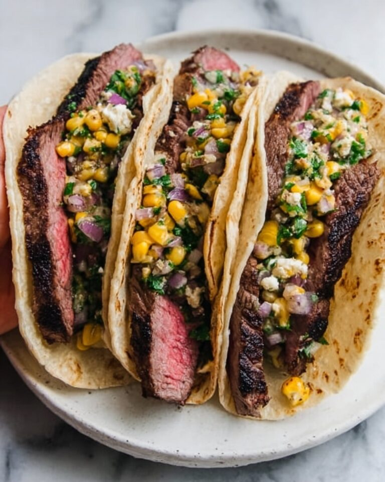 Grilled Elote Steak Tacos Recipe