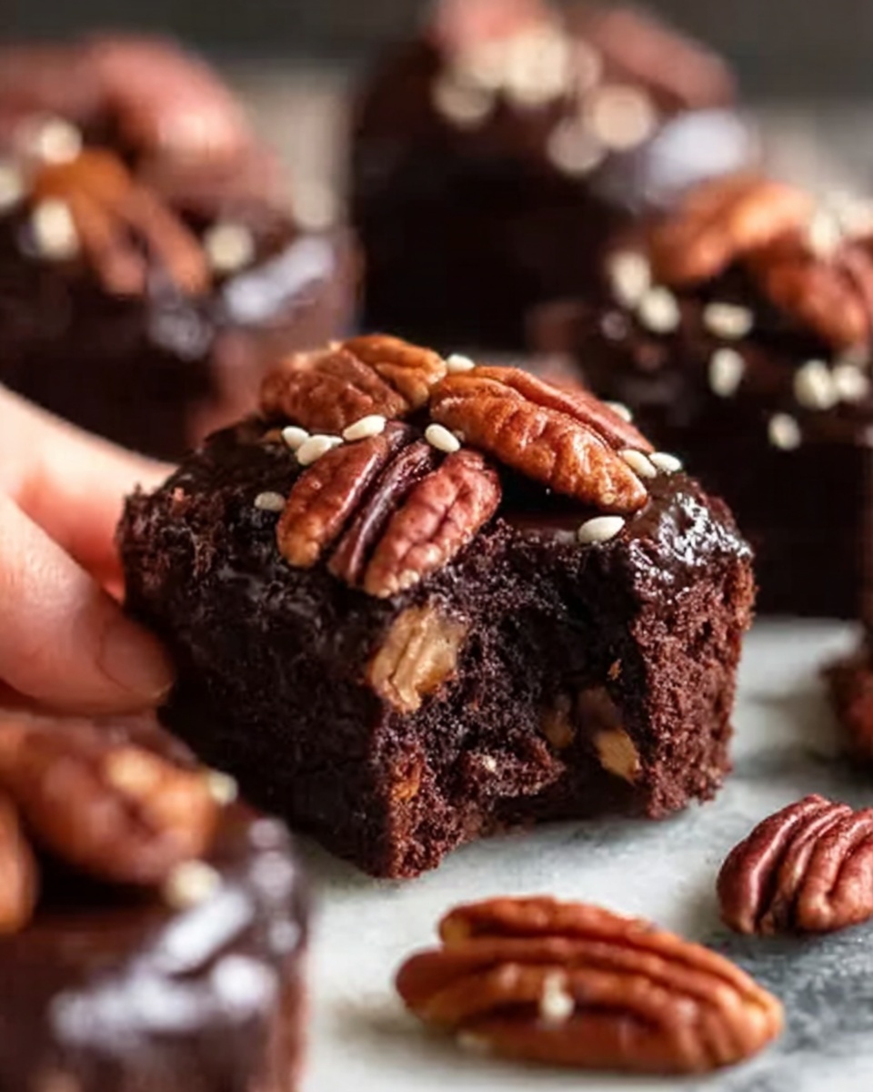 Irresistible Pecan Pie Brownie Bites Recipe - Recipe Image