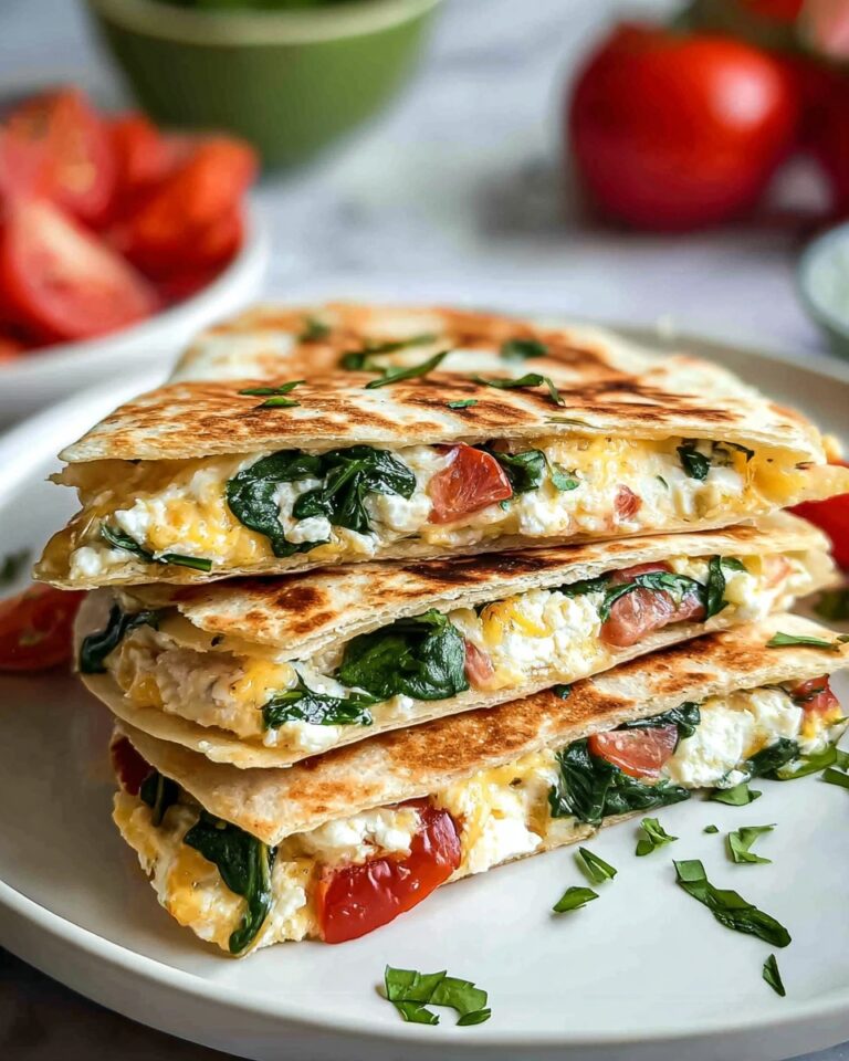Spinach Feta Quesadillas Recipe
