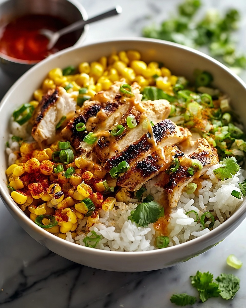 Easy Street Corn Chicken Rice Bowl Recipe - Recipe Image