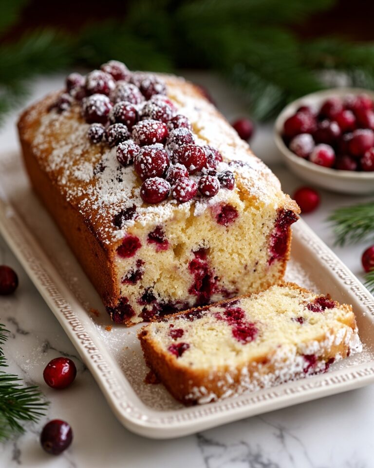 Christmas Cranberry Pound Cake Recipe