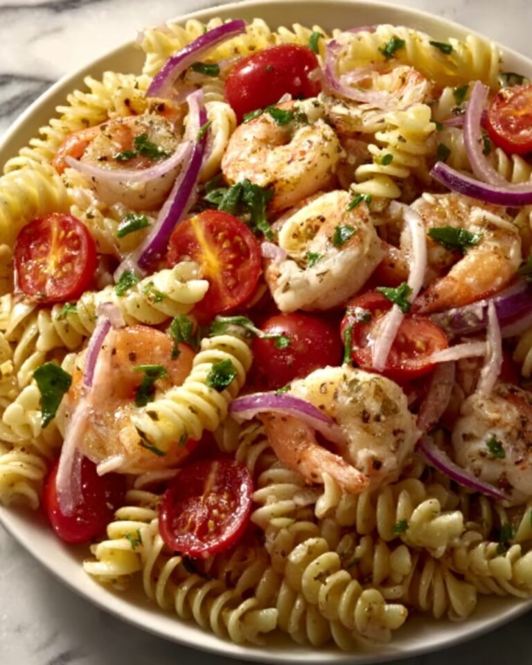 Seafood Pasta Salad with Shrimp & Crab Recipe