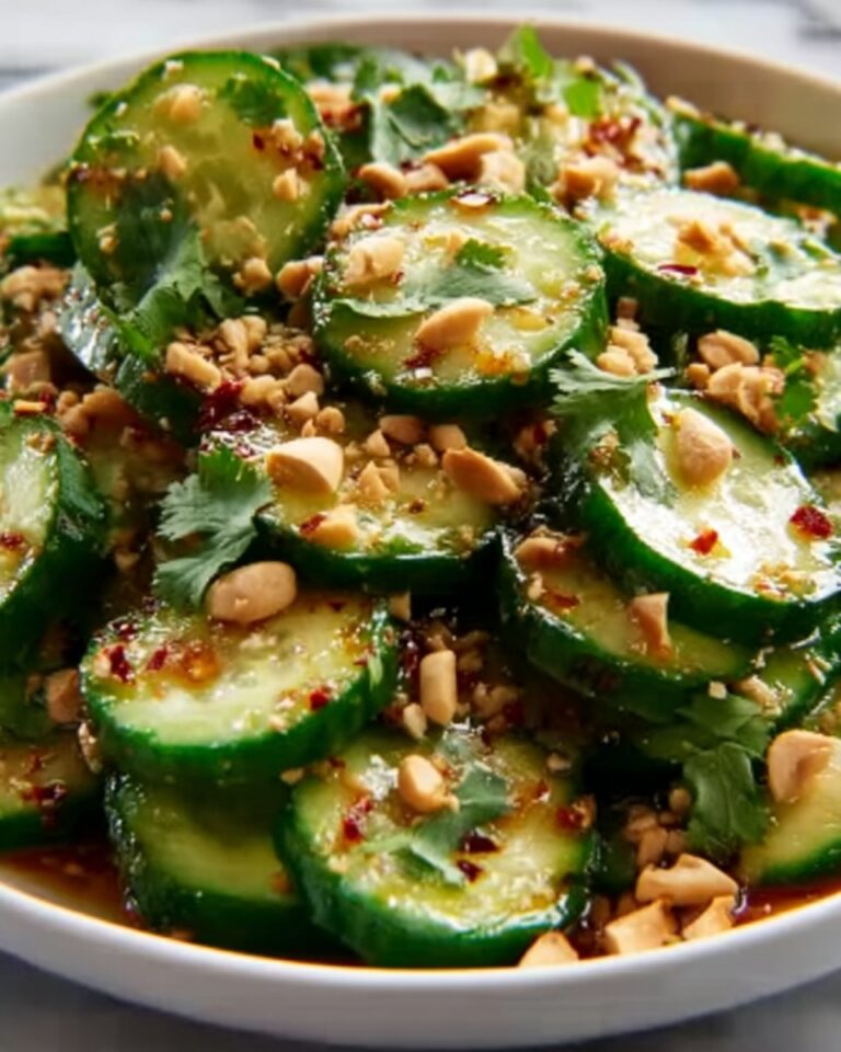 Peanut & Chili Oil Cucumber Salad Recipe