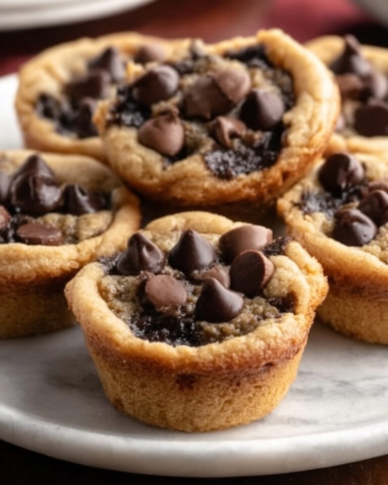 Fudge Filled Chocolate Chip Cookie Cups Recipe
