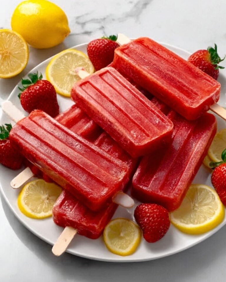 Strawberry Lemonade Popsicles Recipe