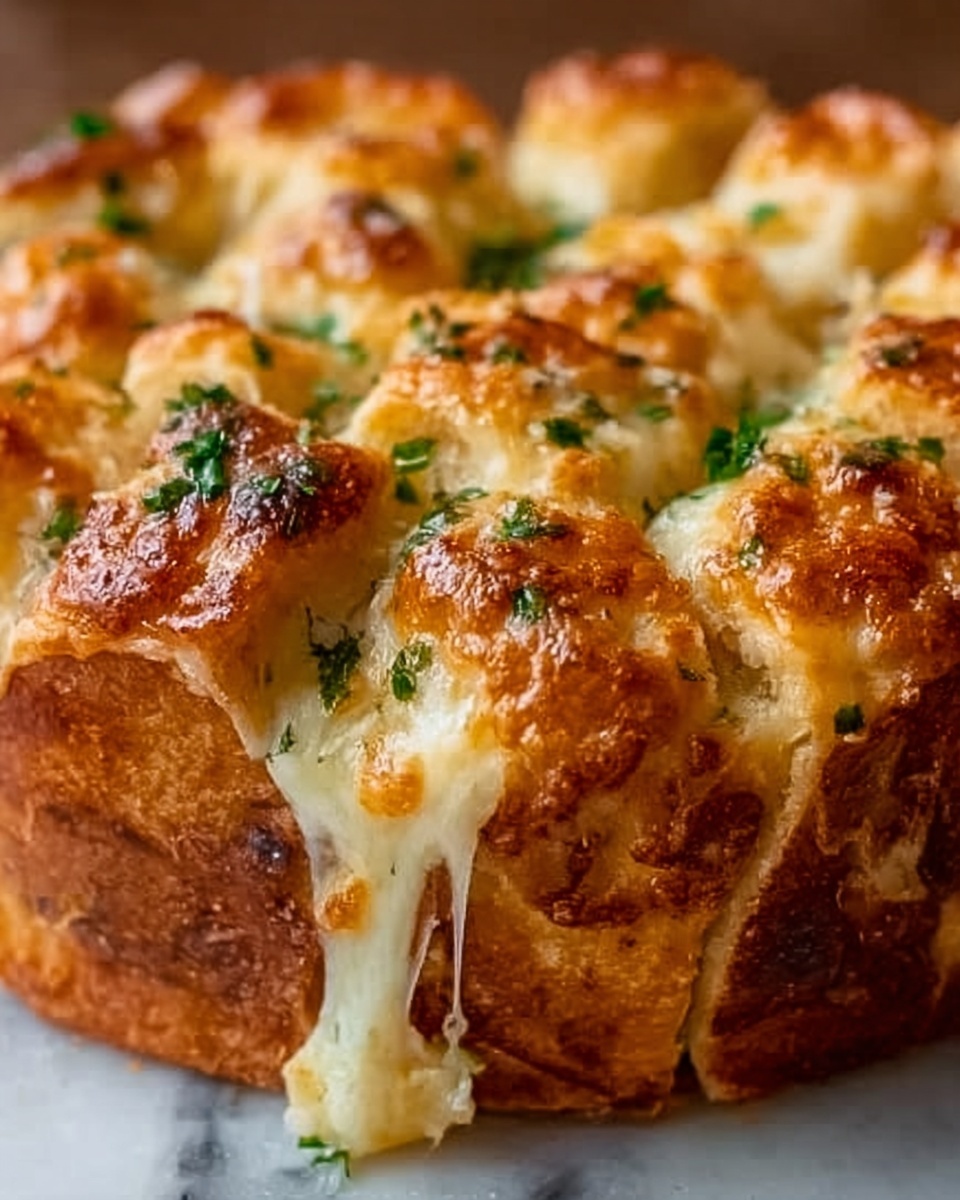 Cheesy Pull-Apart Garlic Bread Recipe - Recipe Image