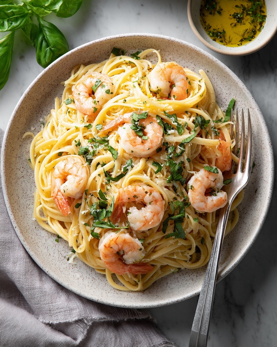 Shrimp Scampi with Whole Wheat Pasta Recipe - Recipe Image