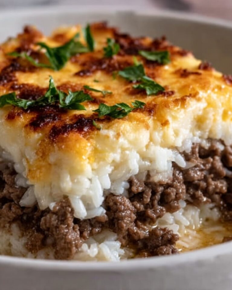 French Onion Ground Beef and Rice Casserole Recipe