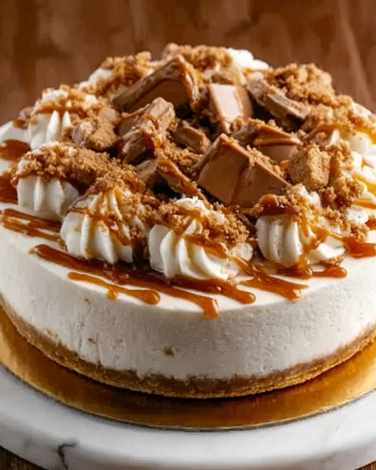 No-Bake Snickers Cheesecake Recipe