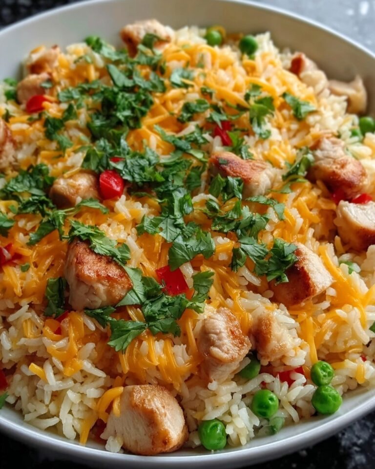 Cheesy Arroz Con Pollo (Cheesy Chicken and Rice) Recipe