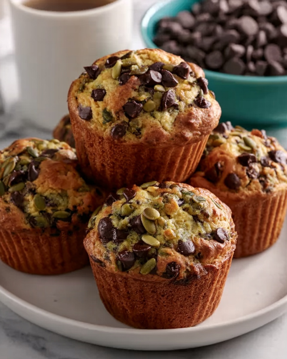 Chocolate Chip Zucchini Muffins Recipe - Recipe Image