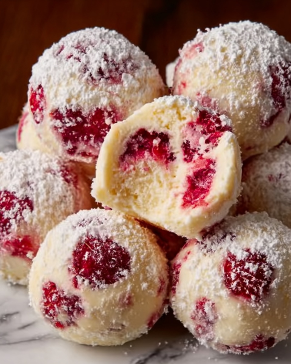 Raspberry Cream Cheese Bites Recipe - Recipe Image