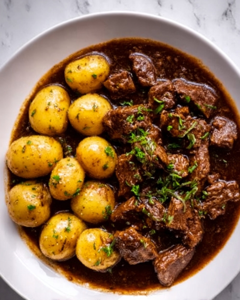 Garlic Butter Beef Bites in the Slow Cooker Recipe - Recipe Image