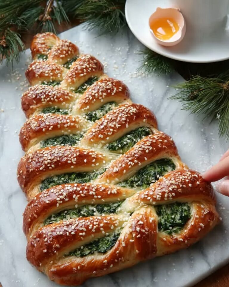 Christmas Tree Spinach Dip Breadsticks Recipe