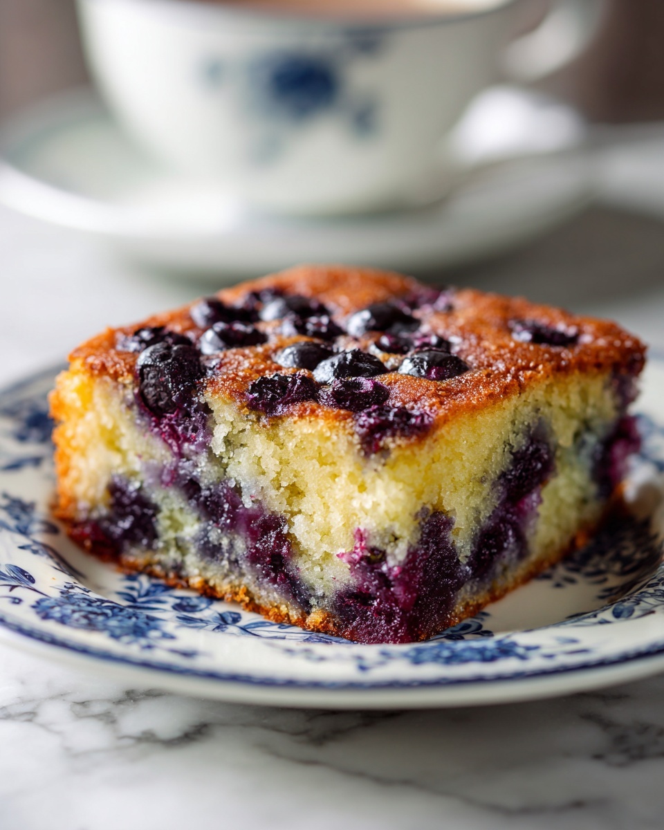 Buttermilk Blueberry Breakfast Cake Recipe - Recipe Image