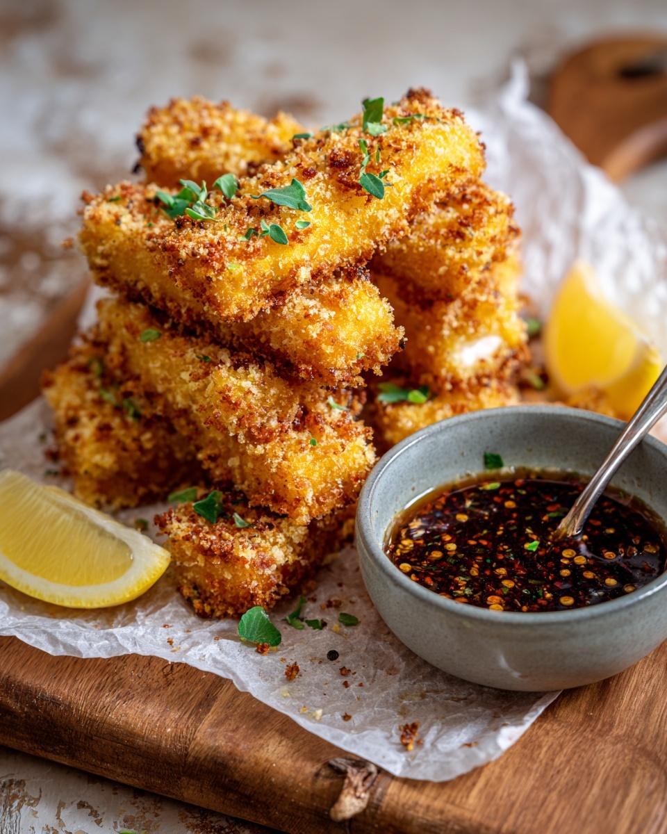 Crispy Hot Honey Salmon Tenders Recipe - Recipe Image