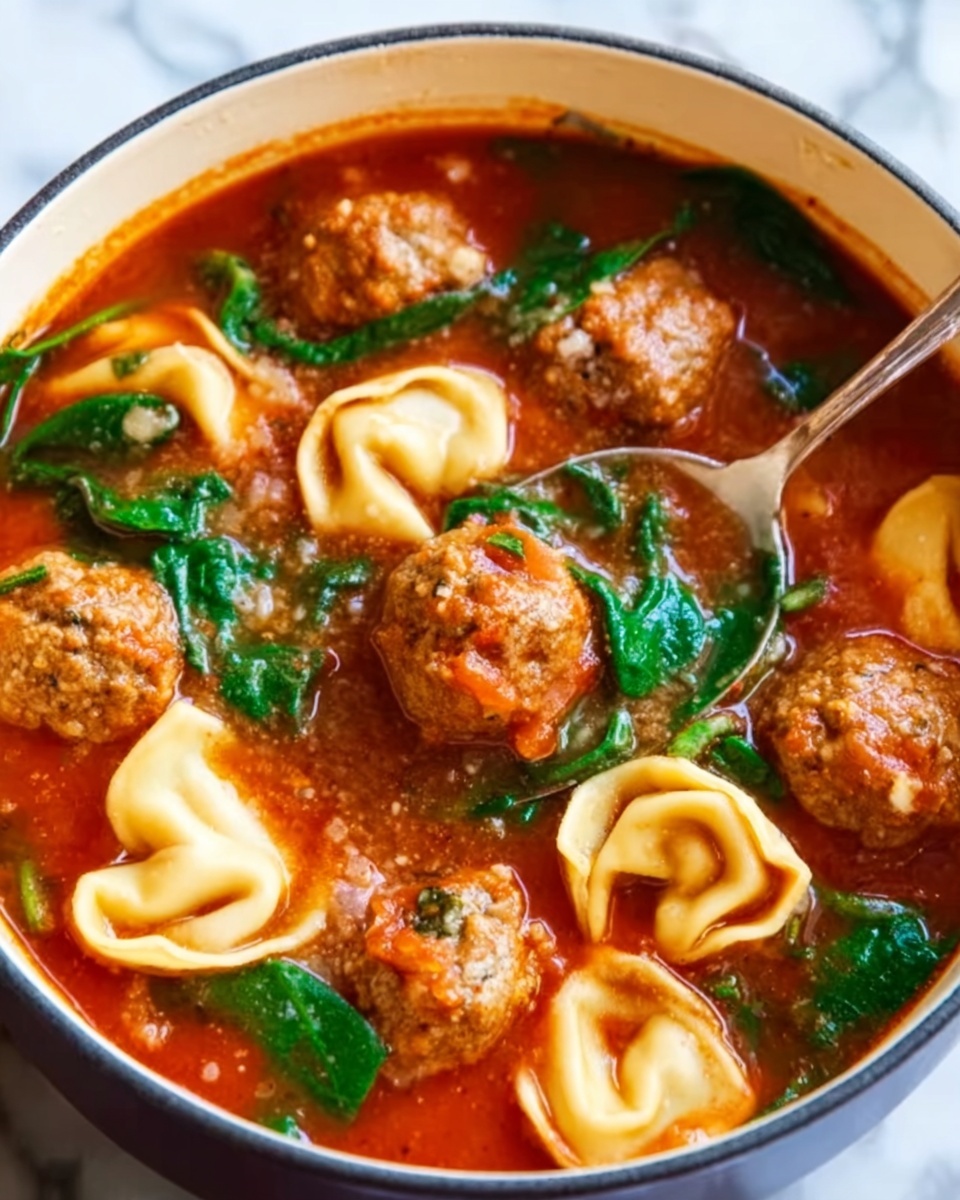 Meatball and Tortellini Soup Recipe - Recipe Image