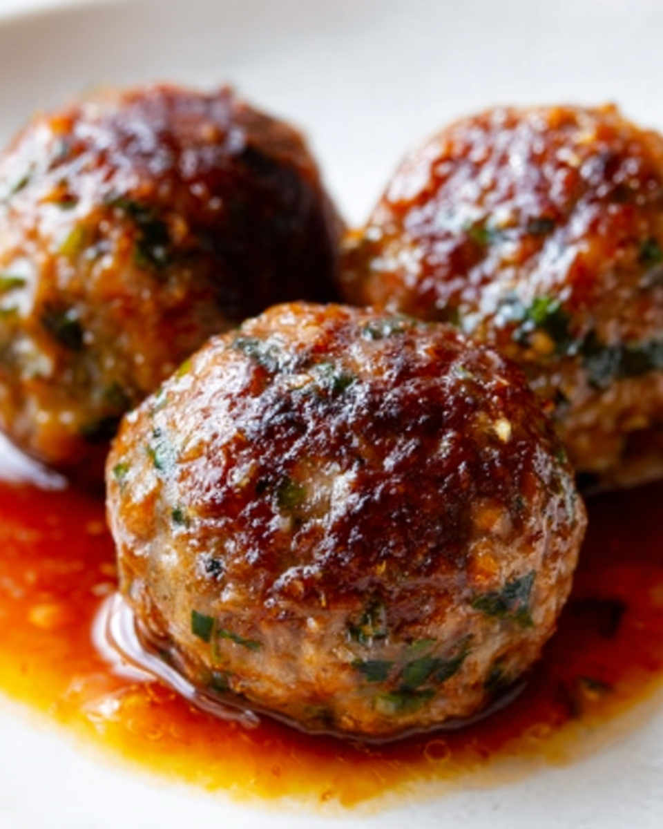 Honey Barbeque Chicken Meatballs Recipe - Recipe Image