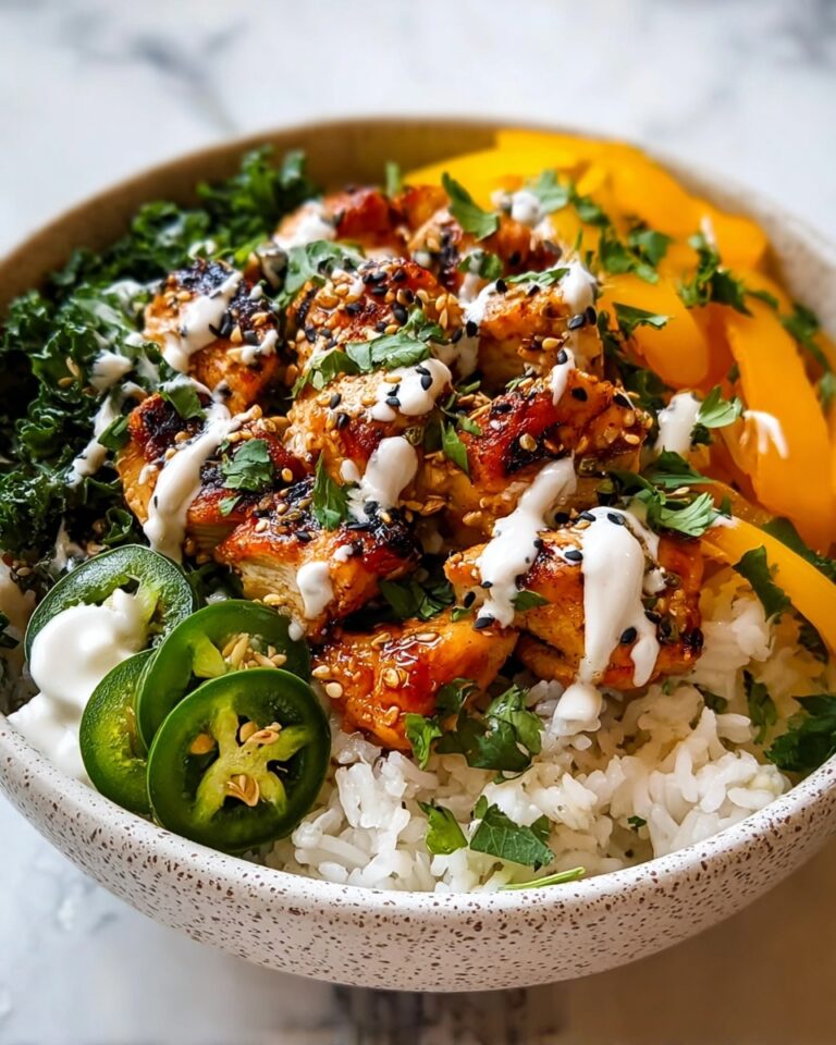 Greek Chicken Bowls with Creamy Tahini Feta Sauce Recipe