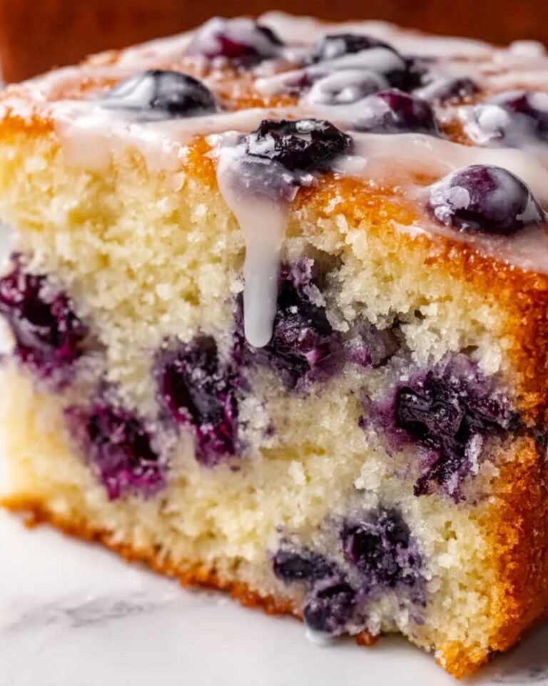 Blueberry Vanilla Bread with Lemon Glaze Recipe