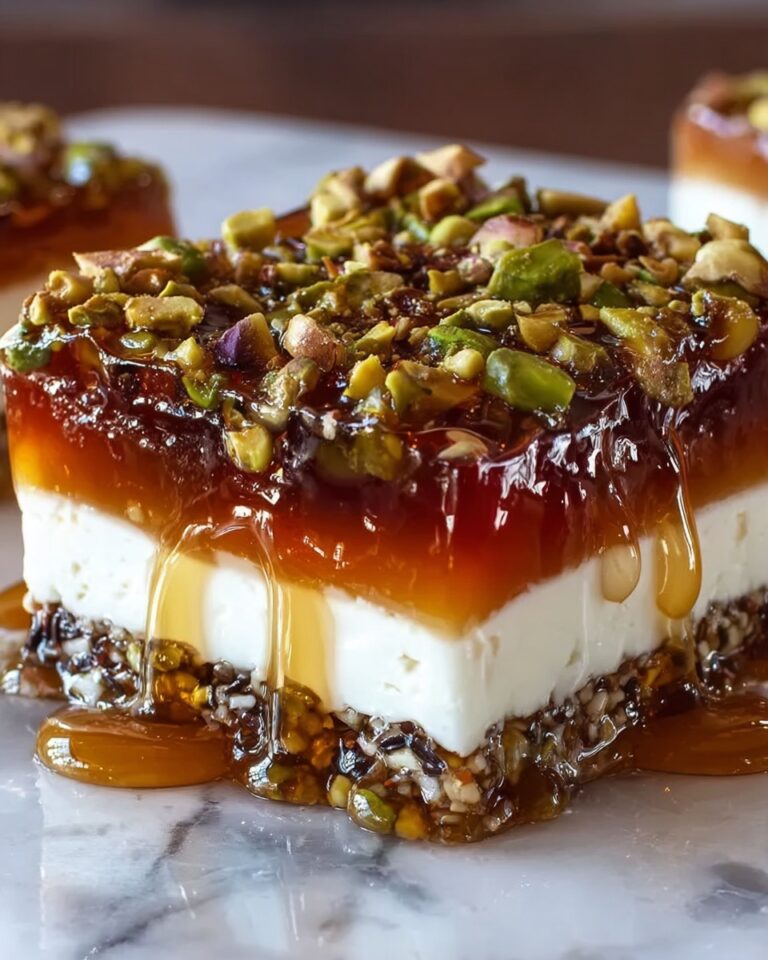Honey Cheesecake Pistachio Baklava Recipe