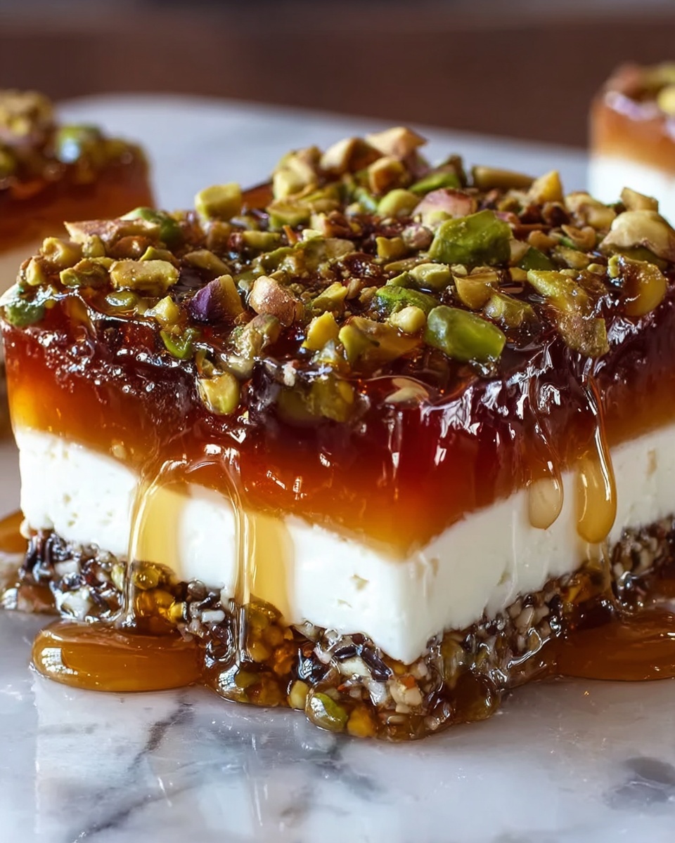 Honey Cheesecake Pistachio Baklava Recipe - Recipe Image
