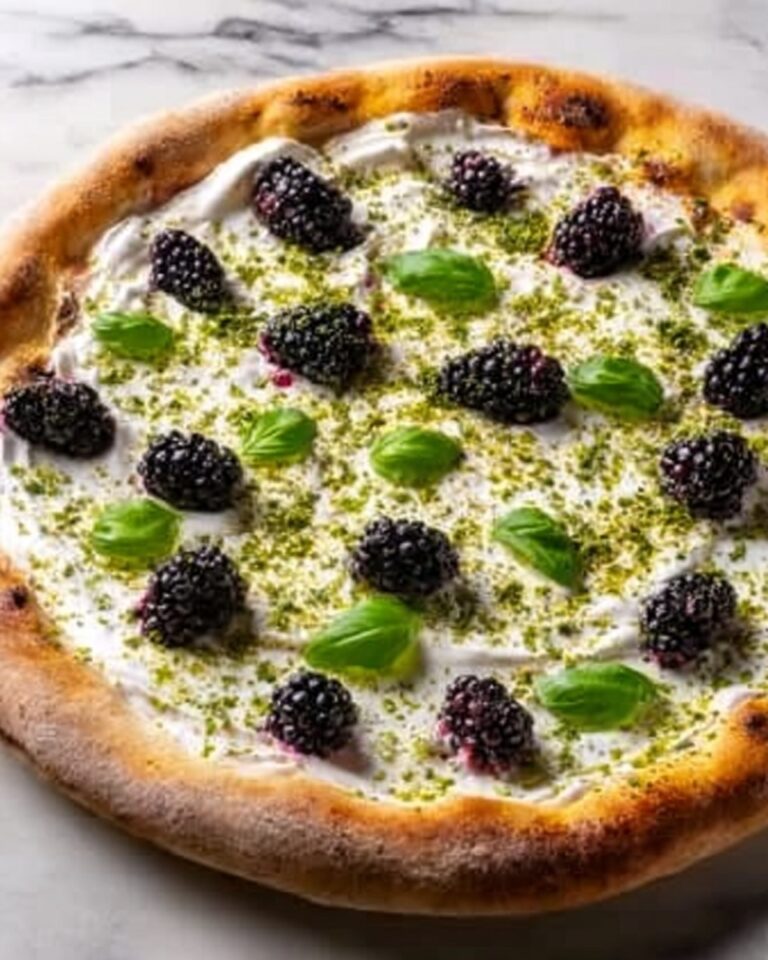 Blackberry Basil Ricotta Pizza Recipe