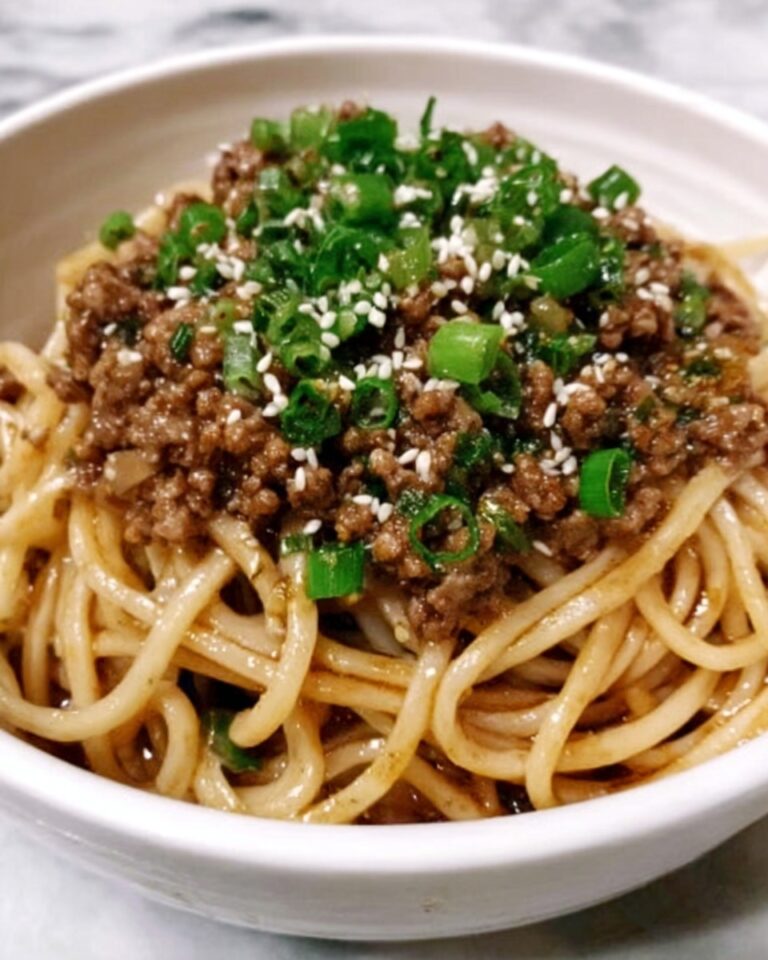 Mongolian Ground Beef Noodles Recipe
