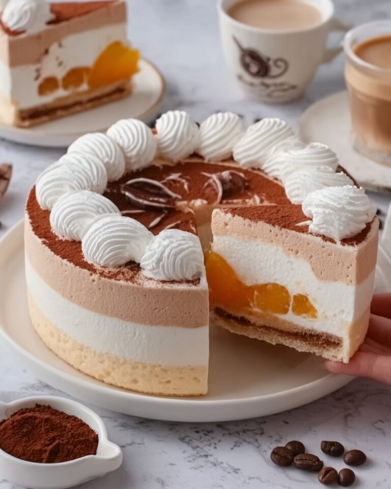 Sumptuous Espresso-Infused Biscuit and Cream Cheese Cake Recipe