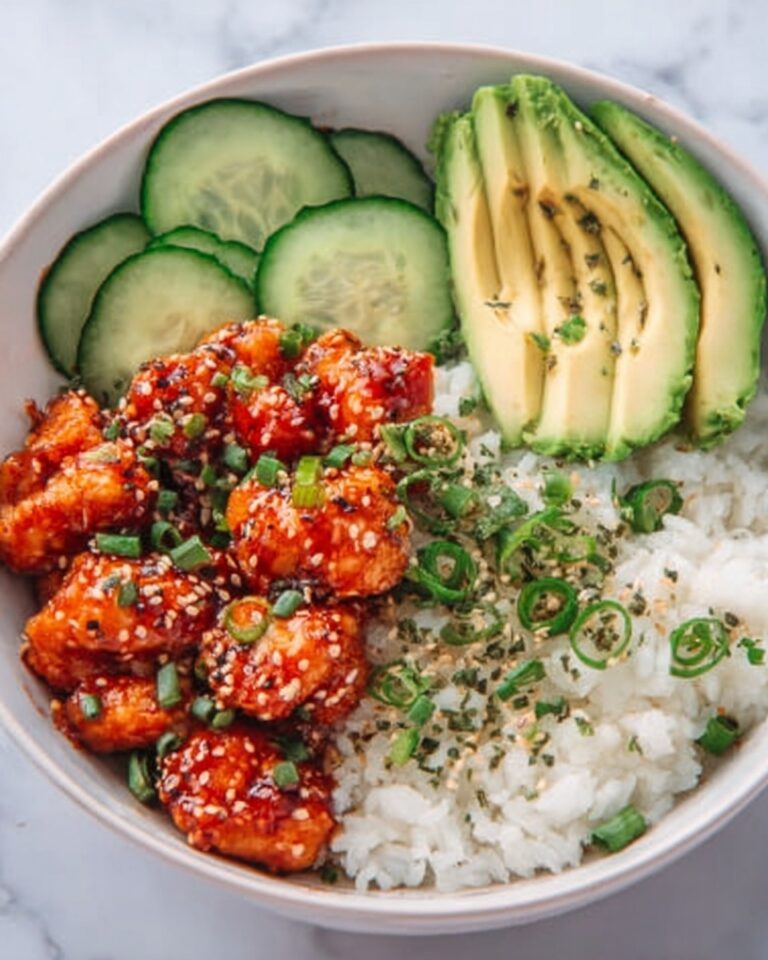 Spicy Salmon Bowls with Coconut Rice and Fresh Toppings Recipe