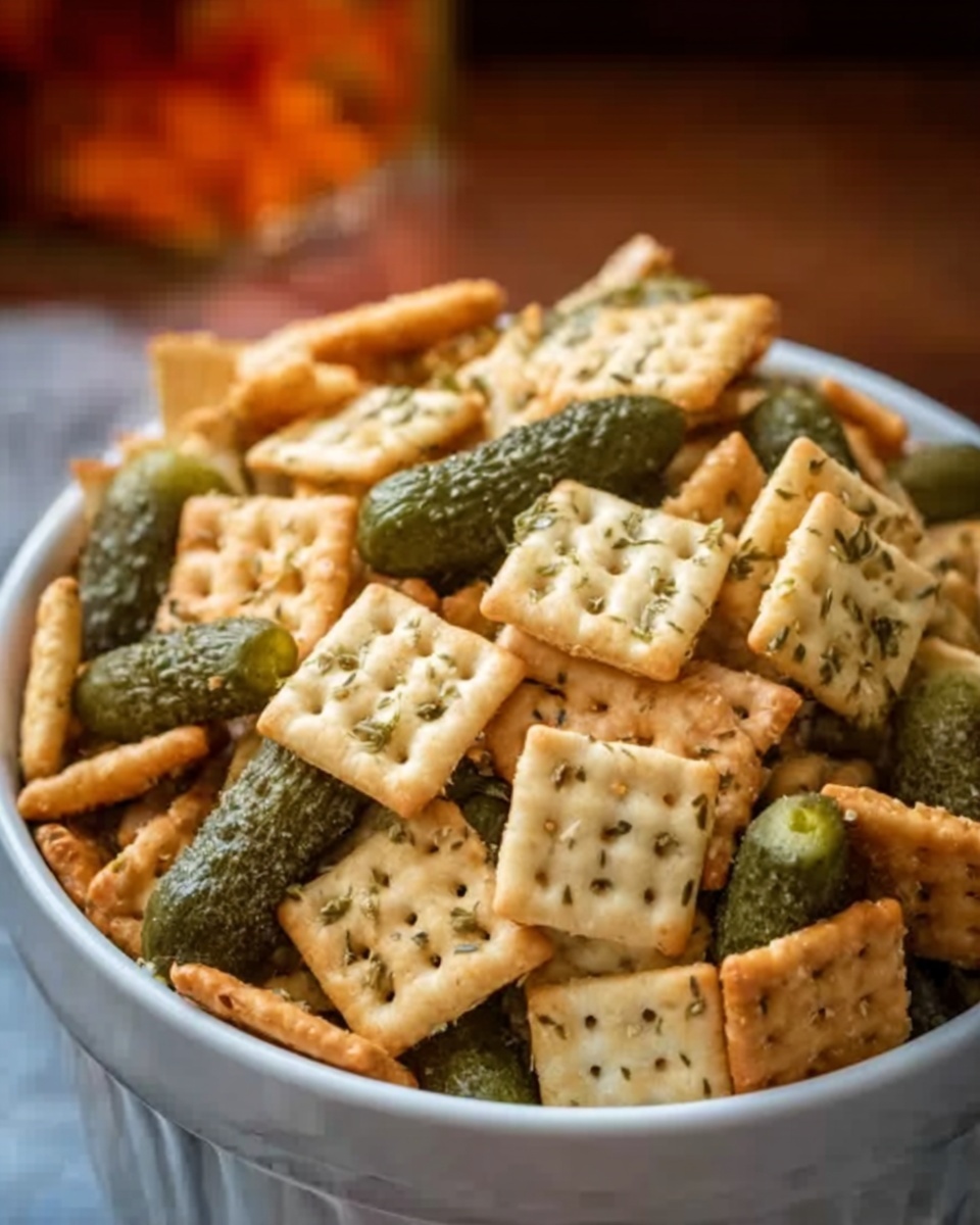 Dill Pickle Chex Mix Recipe - Recipe Image