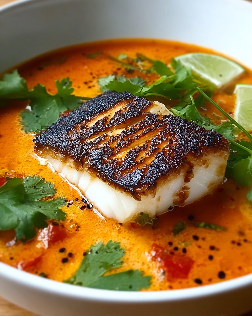 Thai-Style Coconut Lime Fish Soup Recipe - Recipe Image