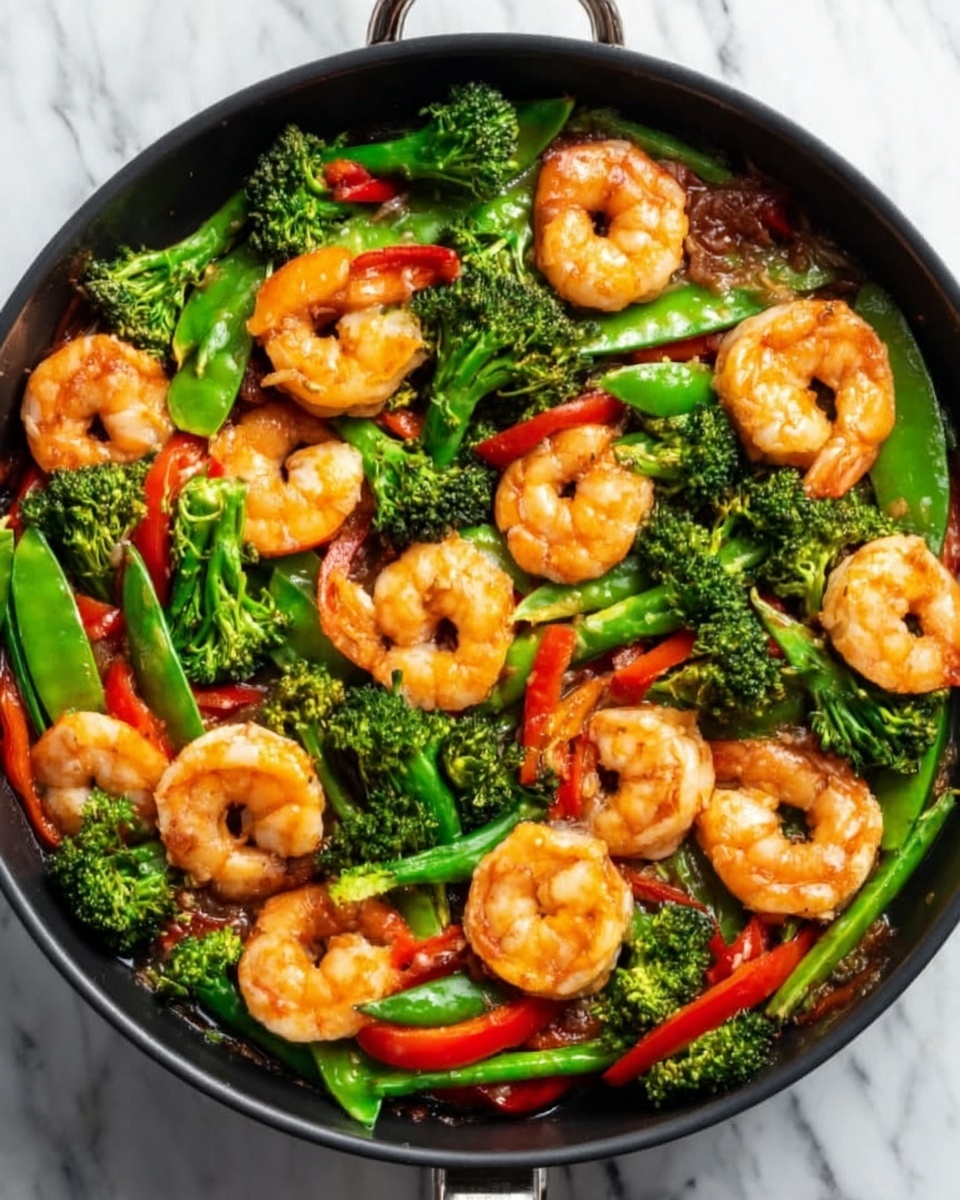 Honey Garlic Shrimp Stir Fry Recipe - Recipe Image