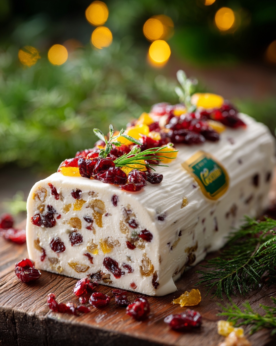 Orange Cranberry Cheese Log Recipe - Recipe Image