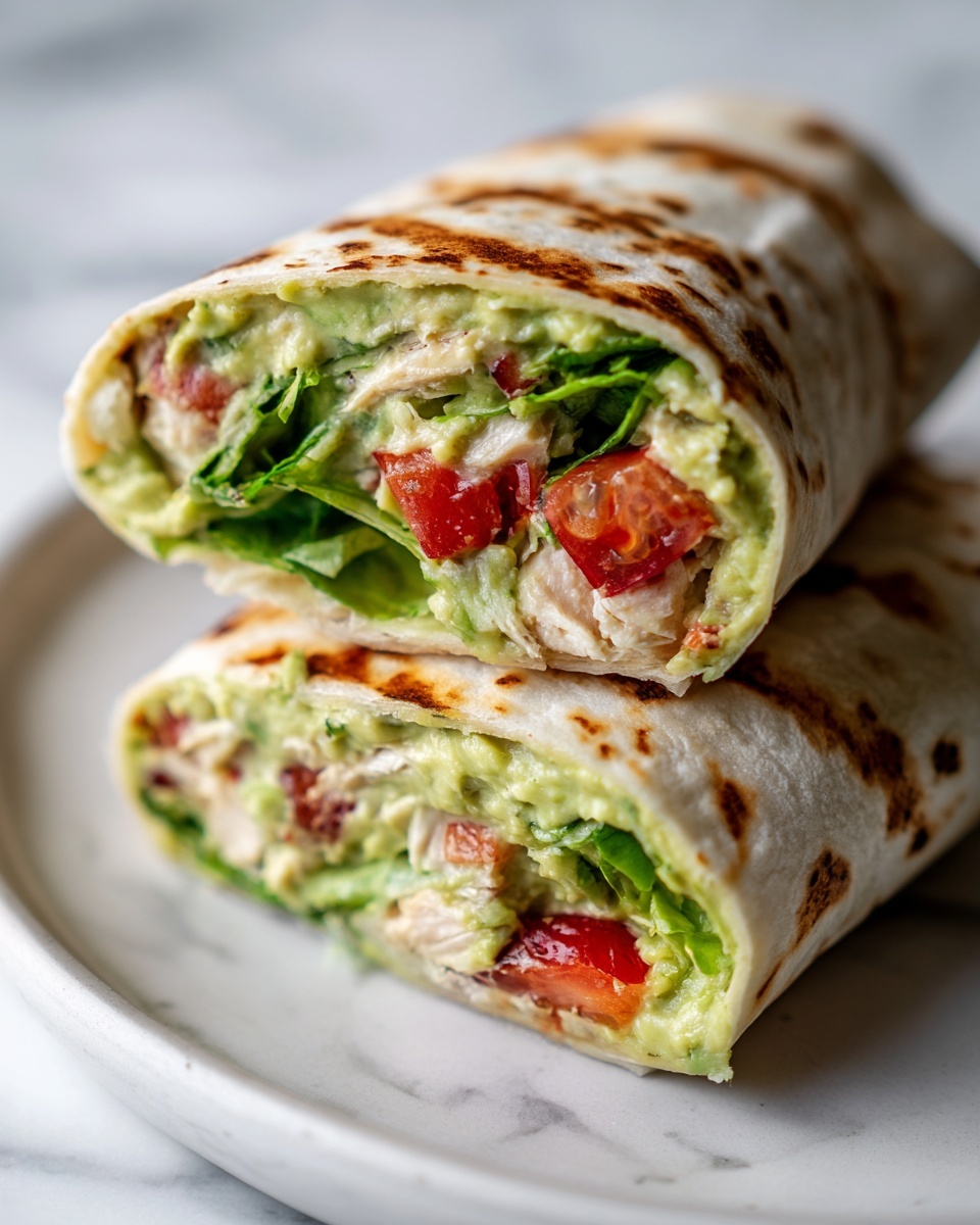 Avocado Chicken Salad Wrap Delight Recipe - Recipe Image