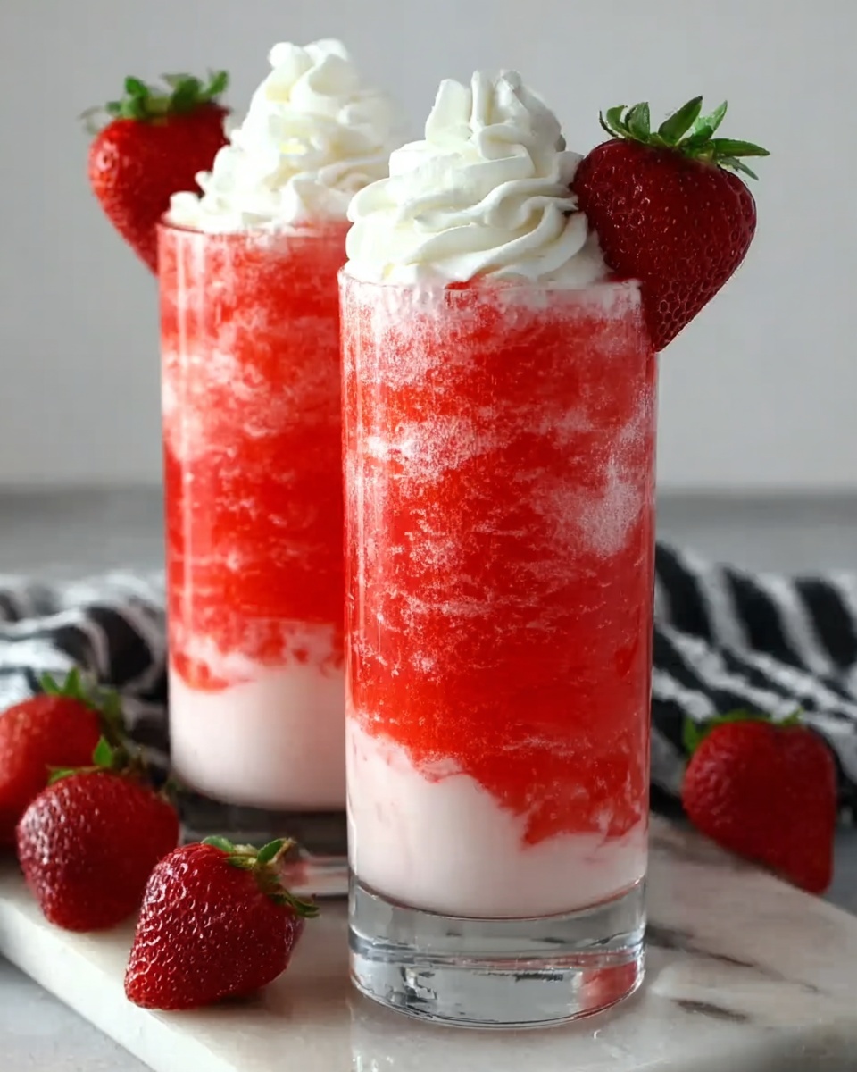 Strawberry Soda with Vanilla Creamer Recipe - Recipe Image
