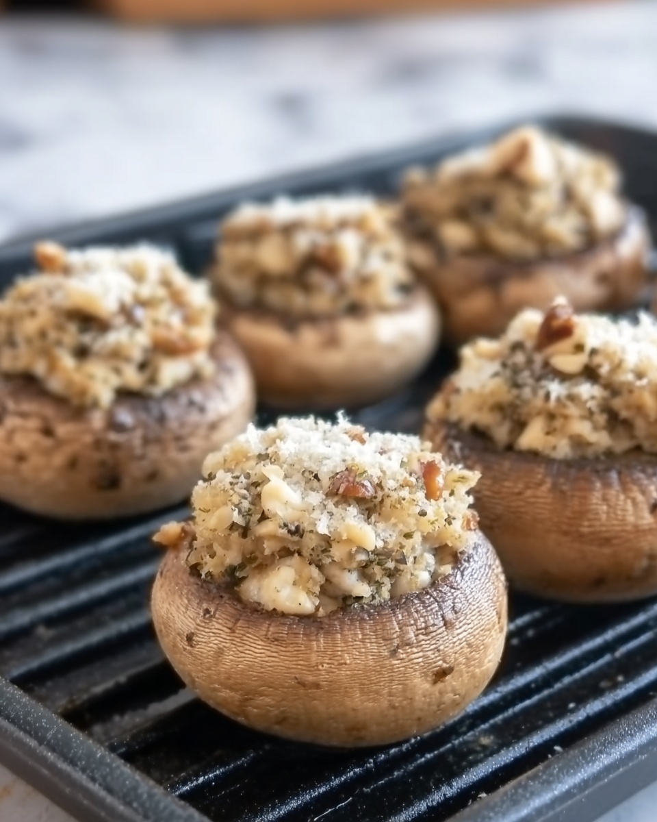 Grilled Stuffed Mushrooms with Sausage and Smoked Gouda Recipe - Recipe Image