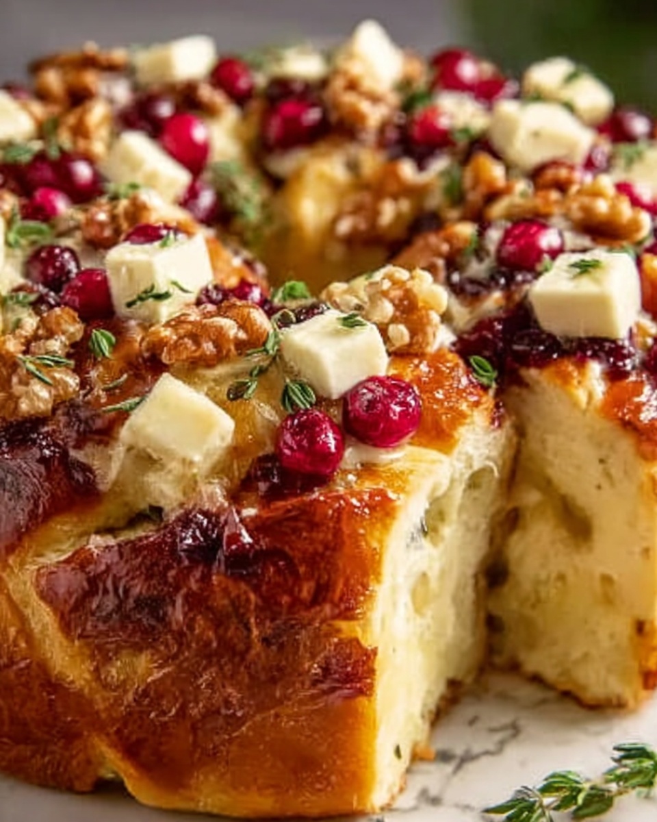 Cranberry Brie Sourdough Pull-Apart Bread Recipe - Recipe Image