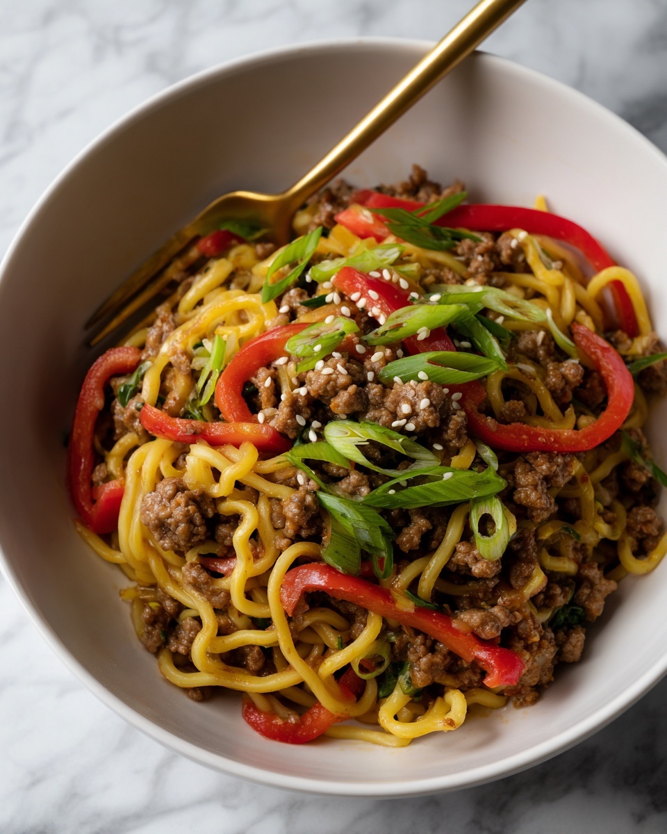 One-Pot Beef Ramen Noodles Recipe - Recipe Image