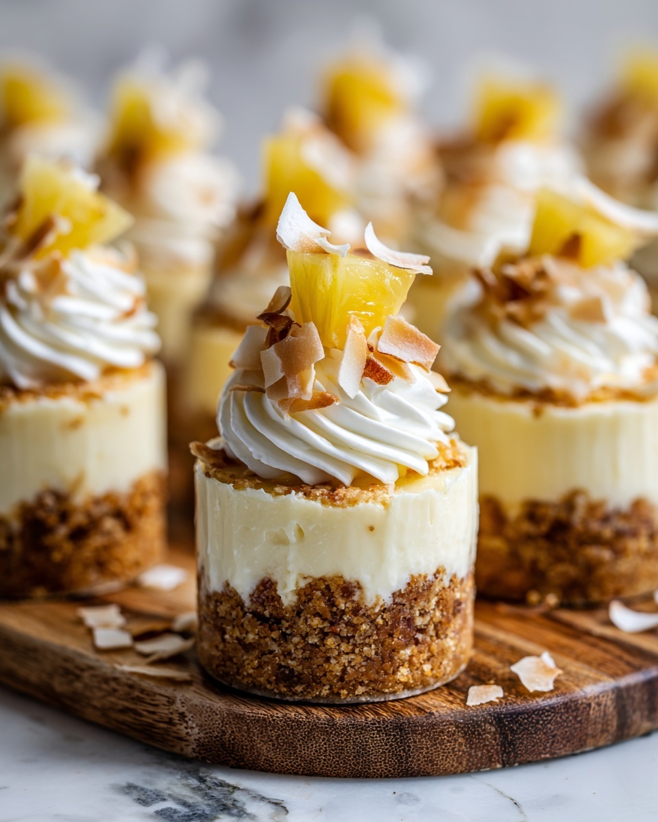 Coconut Pineapple Cheesecake Minis Recipe - Recipe Image