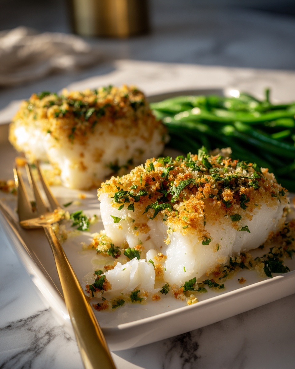 Baked Parmesan Crusted Cod Recipe - Recipe Image